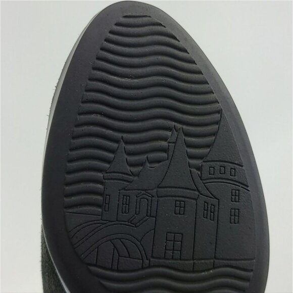 College Aqua Protect Waterproof Black Suede Ankle Boots Buckle Side Zip  Size 8M - Picture 12 of 15